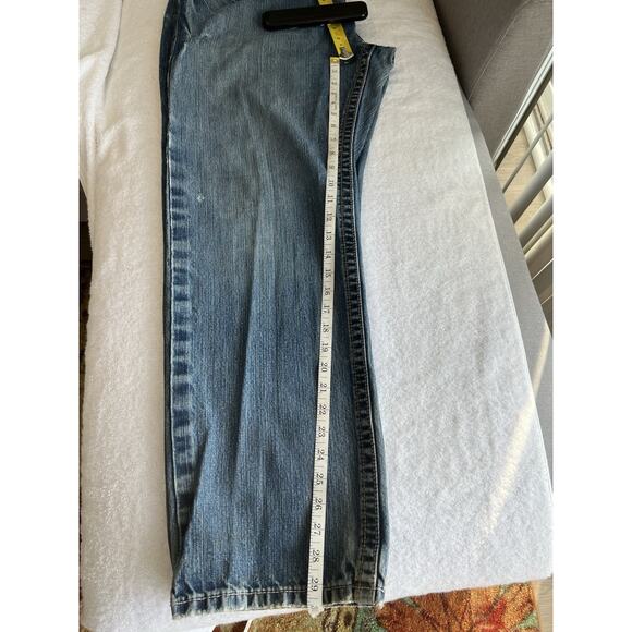 Ariat FR M3 Loose Fit Jeans Blue Men’s 38X32 Thrashed Grunge Work Cotton CAT2 - Picture 11 of 15